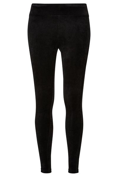 Urban Classics Damen Ladies High Waist Rib Velvet Leggings