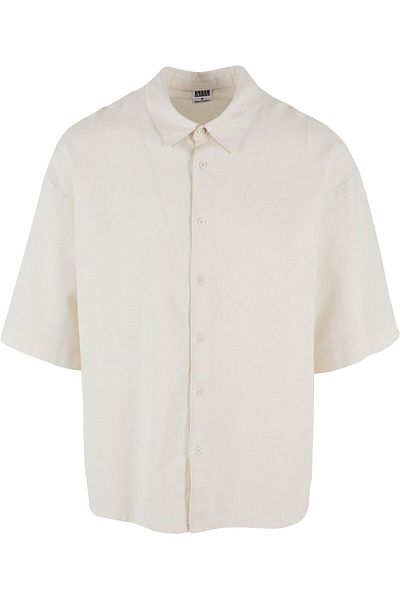 Urban Classics Herren Boxy Cotton Linen Shirt