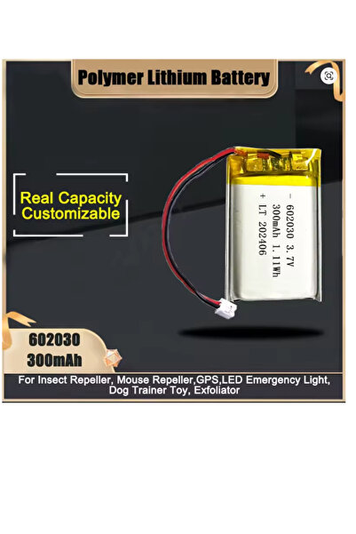 teknofone 602030 3.7v 300 Mah Lityum Polimer Pil