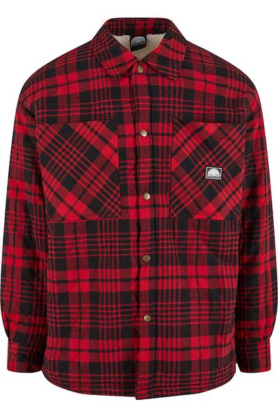 Southpole Herren Flannel Quitted Shirt Jacket