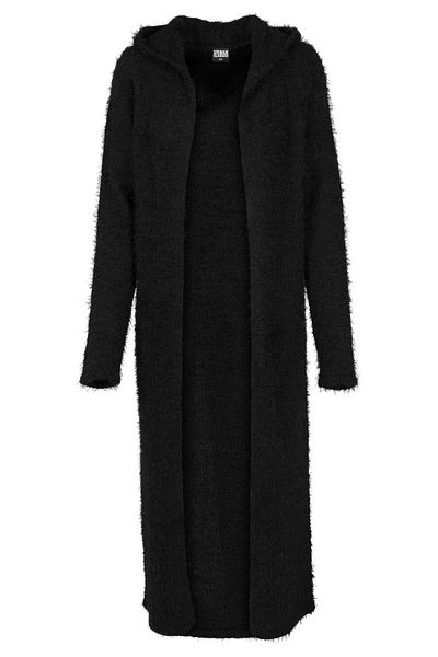 Urban Classics Damen Ladies Hooded Feather Cardigan