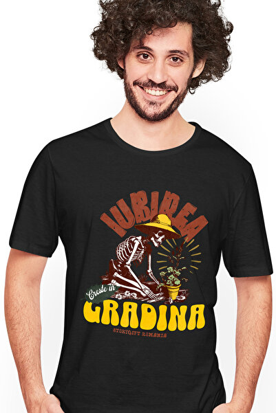 StoryGift Romania Tricou Barbati Iubirea Creste In Gradina, Schelete Gradinar...