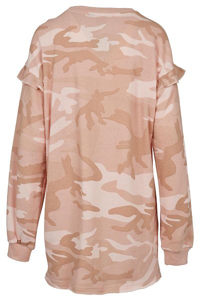 Urban Classics Damen Ladies Camo Volant Crew Dress