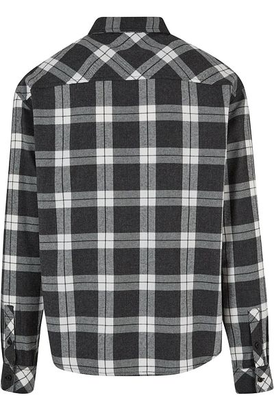 Urban Classics Herren Boxy Dark Checked Shirt