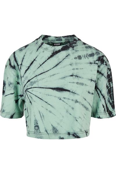 Urban Classics Damen Ladies Oversized Cropped Tie Dye Tee