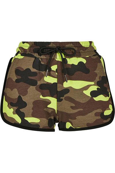 Urban Classics Damen Ladies Printed Camo Hot Pants