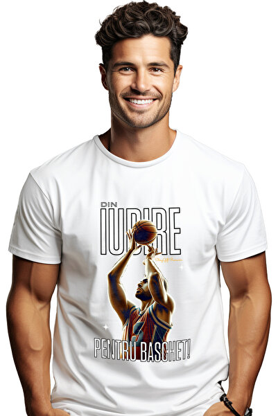 StoryGift Romania Tricou Barbati Jucator De Baschet Din Pasiune Si Iubire Cu ...