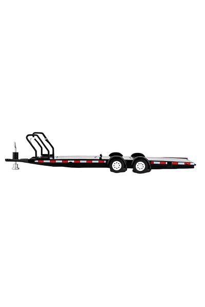 Skygo Mini Gt 1/64 Car Hauler Trailer Black Mgtac19
