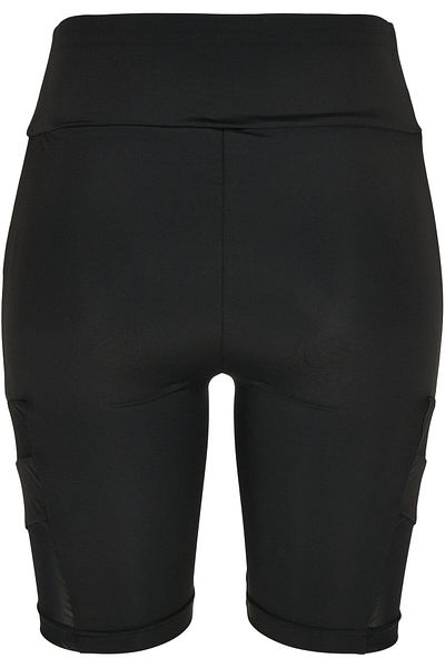 Urban Classics Damen Ladies High Waist Tech Mesh Cycle Shorts