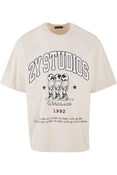 2Y Herren Globus Oversize Tee