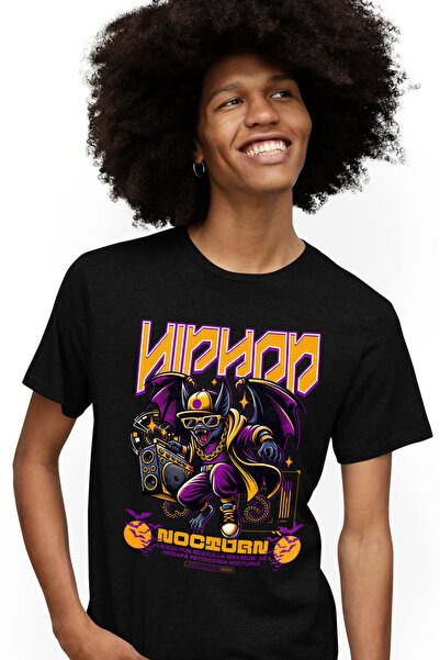 StoryGift Romania Tricou Barbati Hip Hop Nocturn Liliac Gangster Cu Boxa Dist...