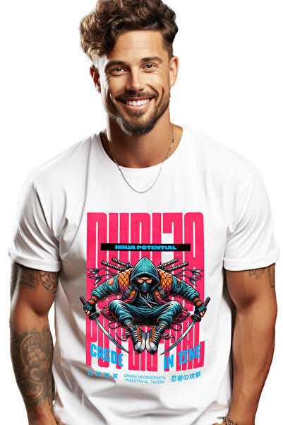 StoryGift Romania Tricou Barbati Ninja Potential - Crede In Tine Cu Imprimeu ...