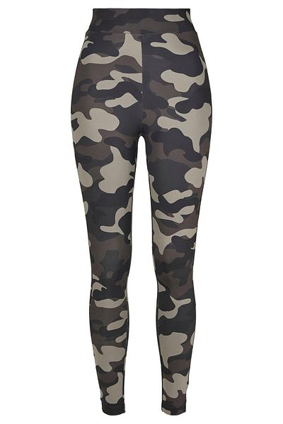 Urban Classics Damen Ladies High Waist Camo Tech Leggings