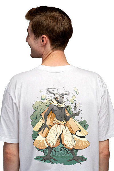 StoryGift Romania Tricou Barbati Cu Monstru, Fantasy, Molie, Fum, Aripi, Pant...