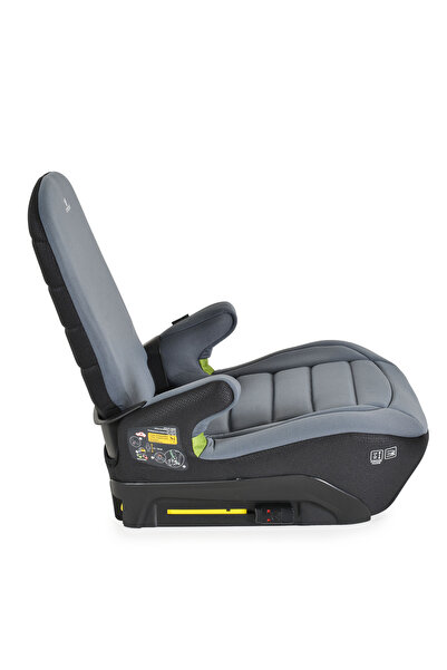 OEM Inaltator Auto cu Isofix tip scaun, Cangaroo Galaxy Grey, Spatar rabatabil,standard ECE R129.03