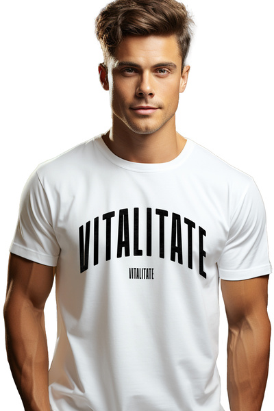 StoryGift Romania Tricou Barbati Cuvantul Vitalitate, Motivational, Self Help...