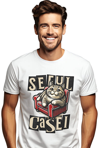 StoryGift Romania Tricou Barbati Seful Casei Motan Pisica Haios Animal Cu Imp...