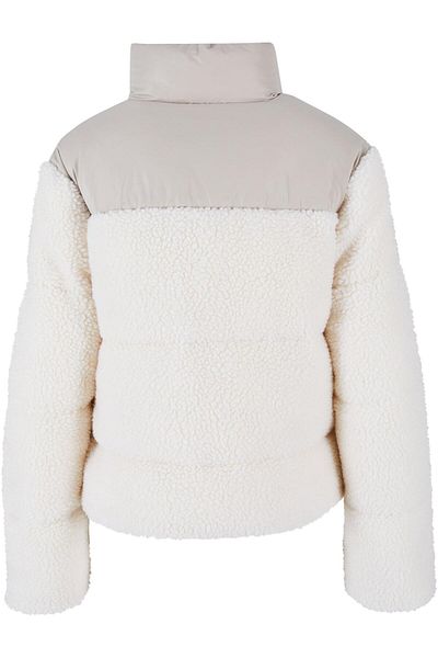 Urban Classics Damen Ladies Short Sherpa Mix Puffer Jacket