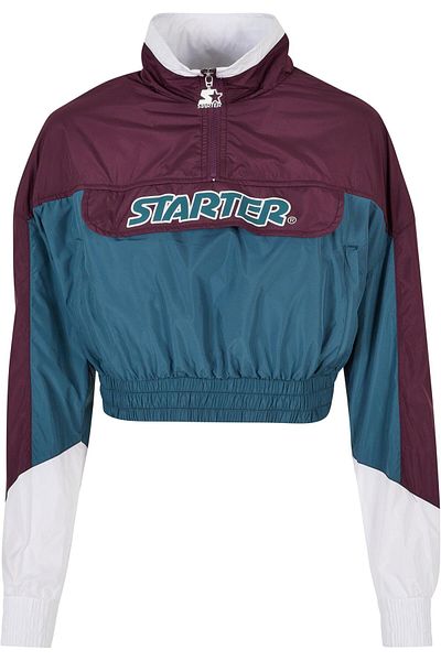 Starter Damen Ladies Colorblock Pull Over Jacket