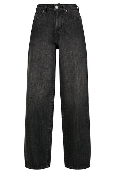 Urban Classics Damen Ladies High Waist 90´s Wide Leg Denim Pants
