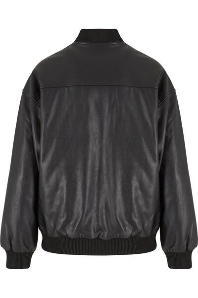 Urban Classics Damen Bomberjacke aus Kunstleder