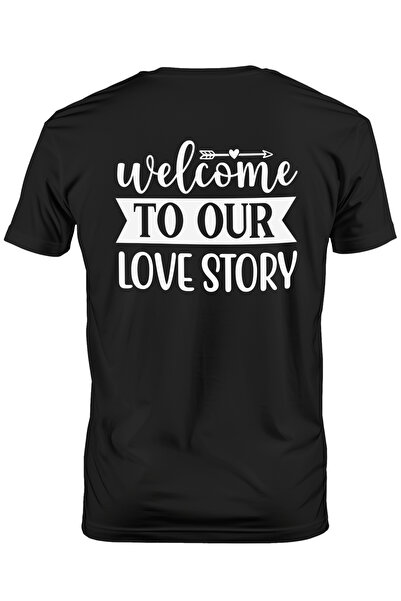 StoryGift Romania Tricou Barbati Cu Mesajul "welcome To Our Love Story" - Bun...