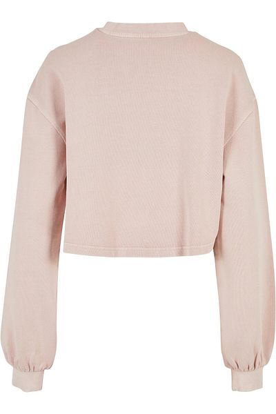Urban Classics Damen Ladies Cropped Small Embroidery Terry Crewneck