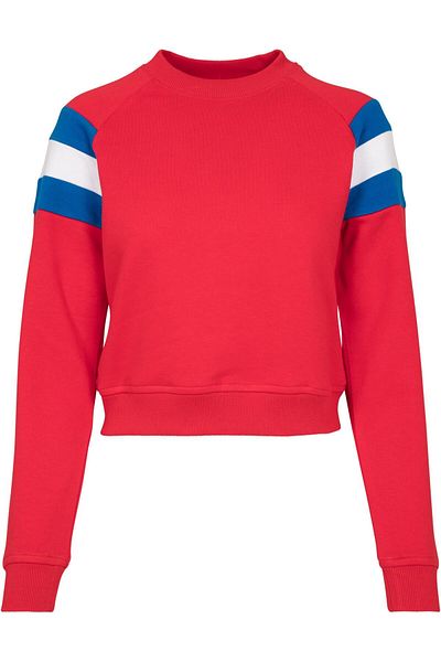 Urban Classics Damen Ladies Sleeve Stripe Crew