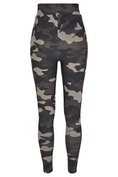 Urban Classics Damen Ladies High Waist Camo Tech Leggings