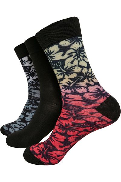 Urban Classics Unisex Flower Socks 3-pack