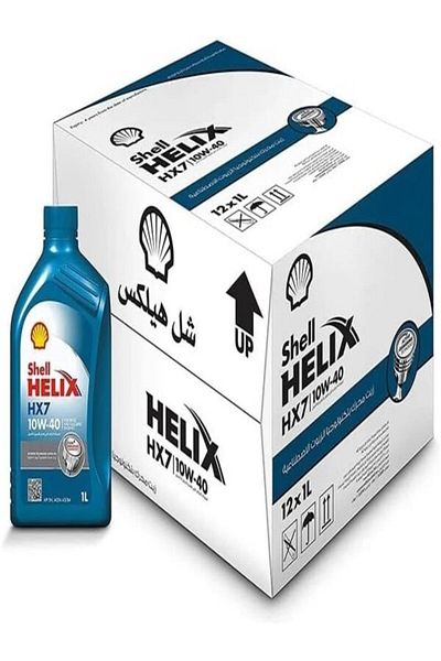 SHELL Shell Helix HX7 10W-40 Synthetic Technology Engine Oil - Suitable for Petrol and Diesel Engines - Carton (12 x 1 Liter)