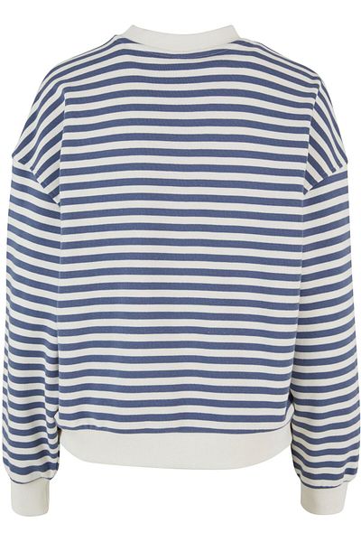 Urban Classics Damen Ladies Oversized Striped Crewneck