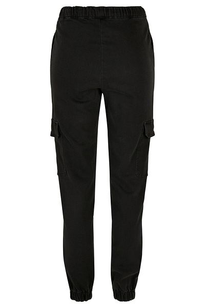 Urban Classics Damen Ladies Knitted Denim High Waist Cargo Pants