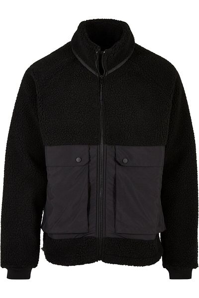 Urban Classics Herren Short Raglan Sherpa Jacket