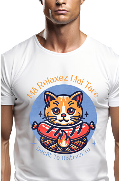 StoryGift Romania Tricou Barbati Mă Relaxez Mai Tare Decat Te Distrezi Tu Pis...