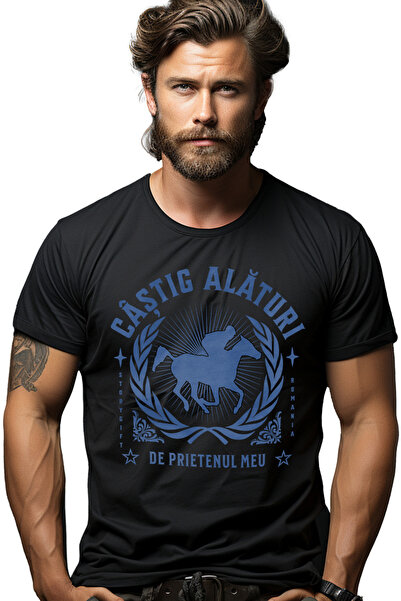 StoryGift Romania Tricou Barbati Echitatie Iubitorii De Cai Castig Prietenul ...