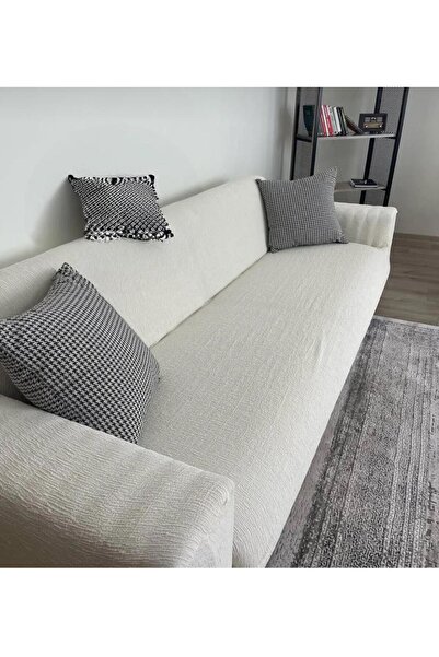 seltenet Husa de canapea elastic gri Jacquard pentru 3 persoane |   Husa scau...