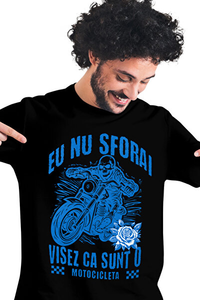 StoryGift Romania Tricou Barbati Eu Nu Sforai - Visez Ca Sunt O Motocicleta C...