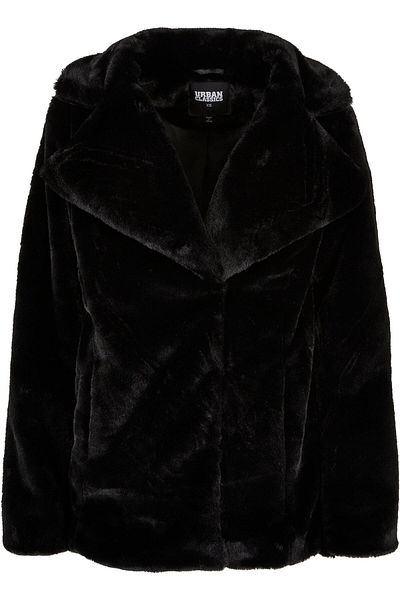 Urban Classics Damen Ladies Lapel Teddy Jacket