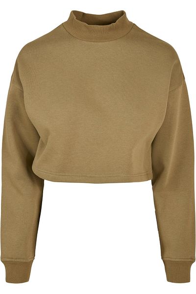 Urban Classics Damen Ladies Cropped Oversized Sweat High Neck Crew