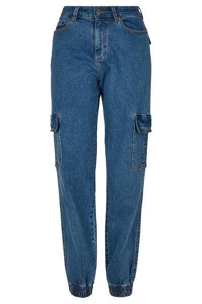 Urban Classics Damen Ladies Organic Stretch Denim Cargo Pants