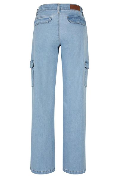 Urban Classics Damen Ladies High Waist Straight Denim Cargo Pants