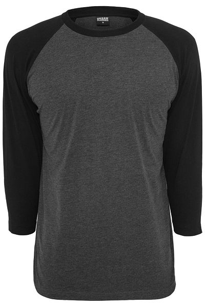 Urban Classics Herren Contrast 3/4 Sleeve Raglan Tee