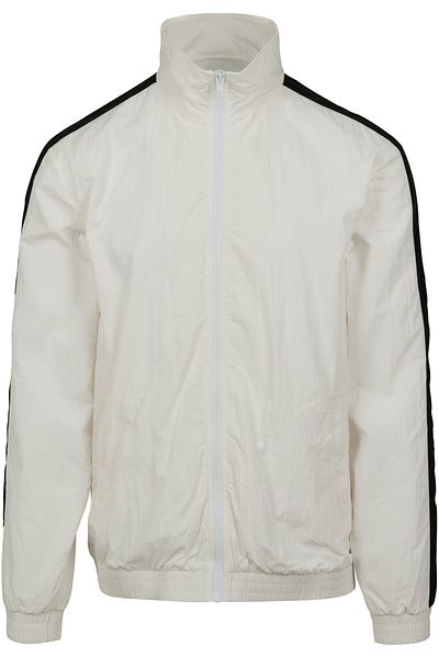 Urban Classics Trainingsjacke mit Crinkle-Muster und Streifenärmeln für Herren