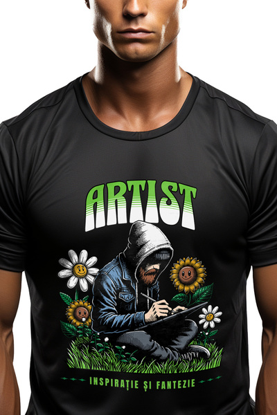 StoryGift Romania Tricou Barbati Om Creand Arta Artist. Inspiratie Si Fantezi...