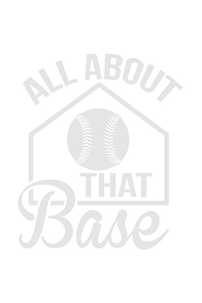 StoryGift Romania Sticker Exterior cu o minge de baseball si mesajul in limba engleza "All about that base"