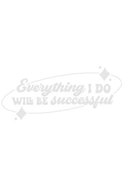 StoryGift Romania Sticker Eticheta 40CM Exterior cu textul "Orice lucru pe care il fac va avea succes" , Vinyl A