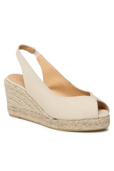 Castaner espadrile de damă 23056 albe