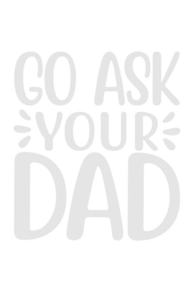 StoryGift Romania Sticker Autocolant 30CM Exterior cu mesaj care te indeamna sa te duci sa-ti intrebi tatal , Vi