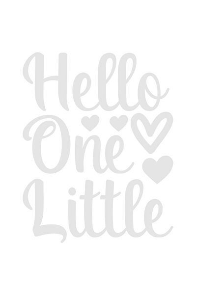 StoryGift Romania Sticker Autocolant 70CM Exterior cu inimioare si salutul "H...